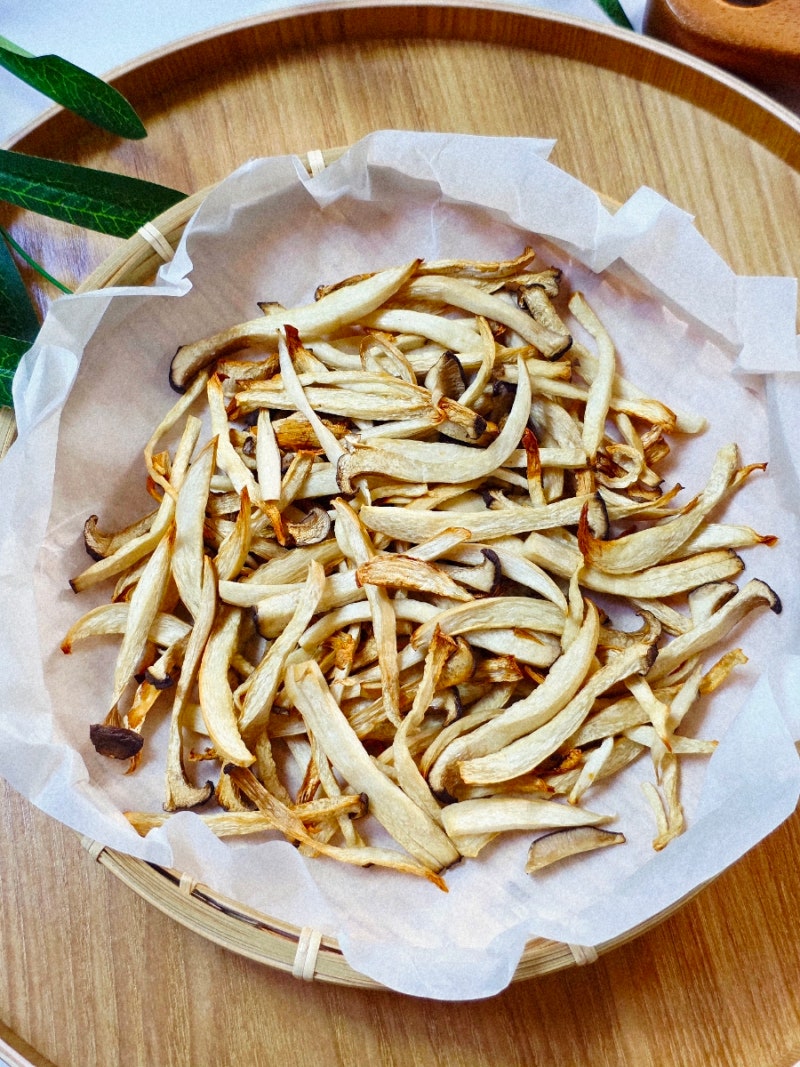 과자 대신 이거 드시면 살 안쪄요? 씹을수록 오징어 맛 나는 새송이버섯칩 구이 만들기(다이....