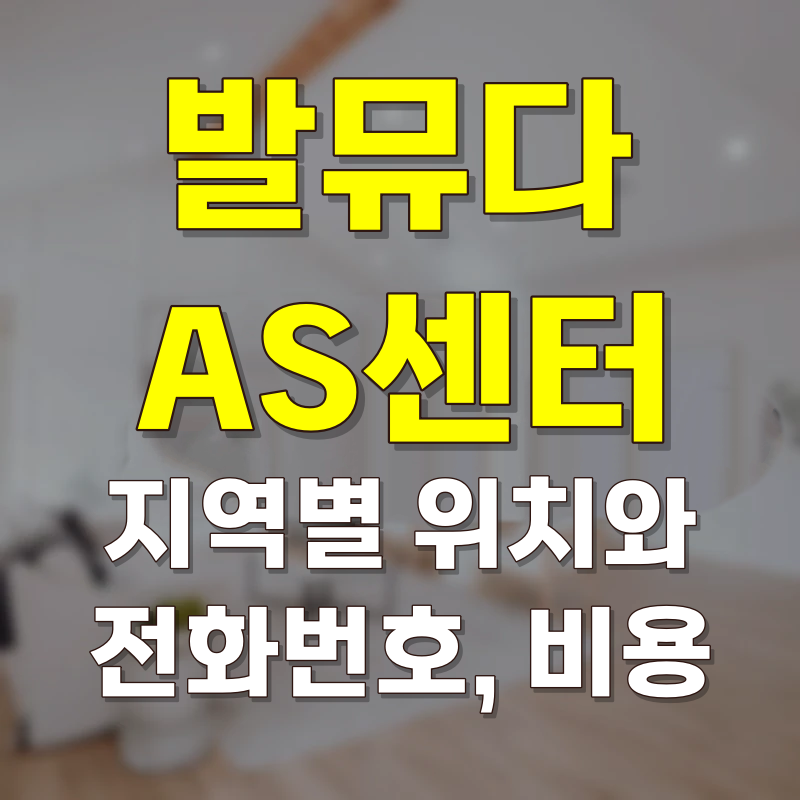 발뮤다 AS센터 지역별 위치와 비용 고객센터 전화번호, 접수 전 주의할 점
