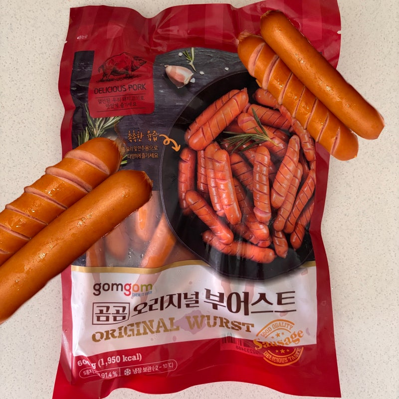 쿠팡 곰곰 오리지널 부어스트 | 뽀득 식감 먹방 소시지 | 솔직후기