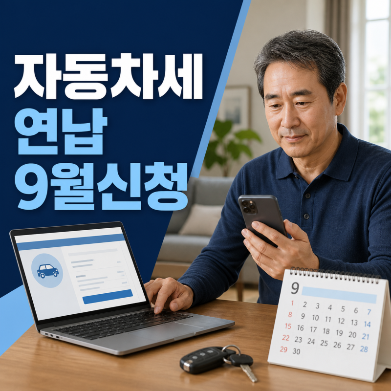 자동차세 연납 신청 기간, 9월 16~30일 5% 공제 받는 법 총정리