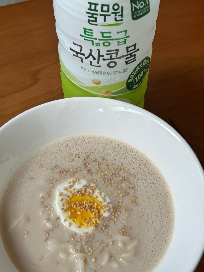 풀무원 특등급 국산 콩물로 콩국수 해 먹은 후기
