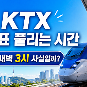 KTX 취소표 풀리는 시간 새벽 3시 사실일까? 예약대기 및 결제기한 총정리