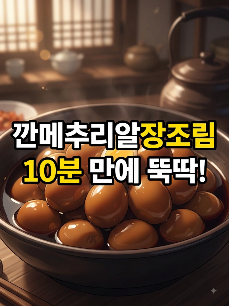 '소고기보다 낫네요' 깐메추리알장조림 10분 만에 뚝딱 만든 비법