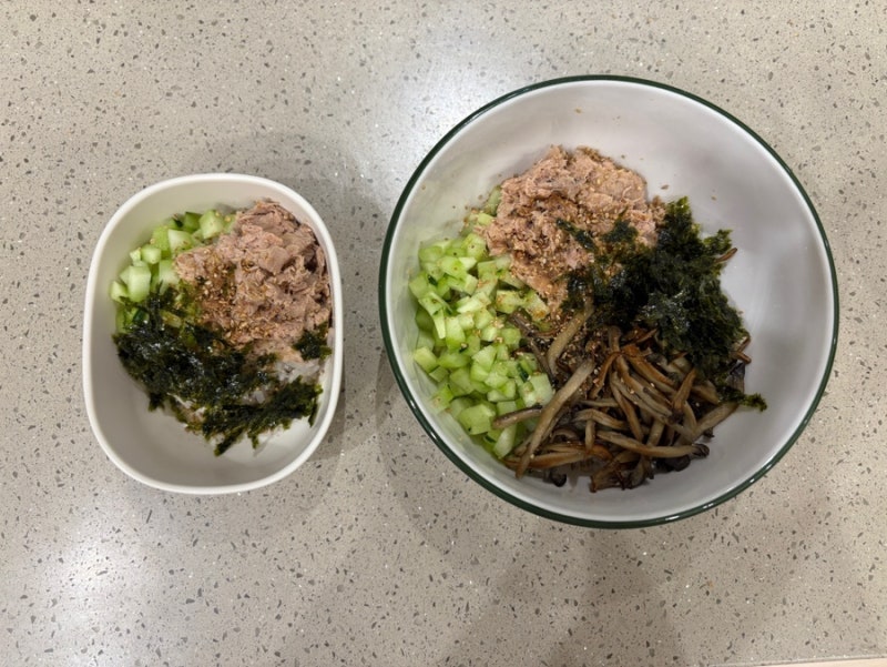 [요리] 30개월 아기랑 함께 먹는 오이참치빔밥