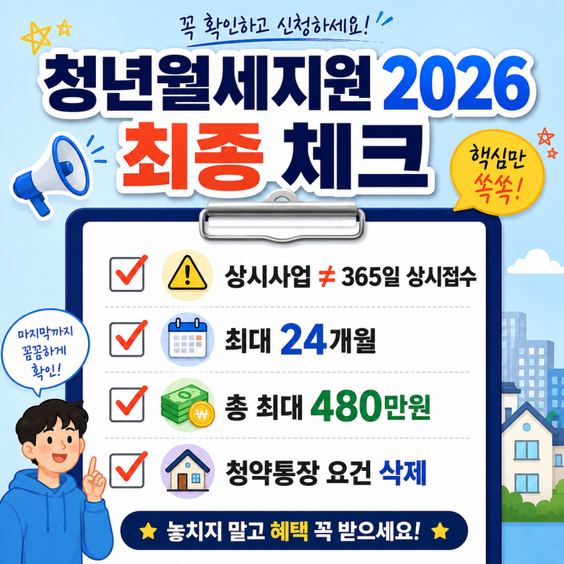 청년월세지원 2026 대전 신청방법, 대상조건·지원금·신청기간 확인