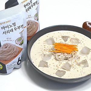 두부로 콩국수 만들기 마이노멀 서리태 두부면 레시피 콩물 요리