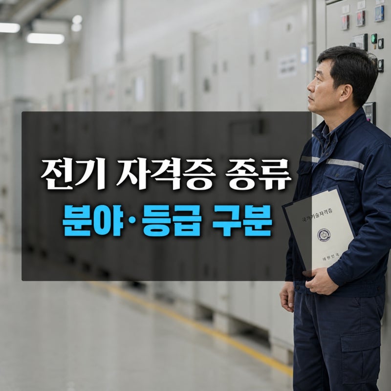 전기 자격증 종류, 전기설비·전기공사 분야와 등급별 차이