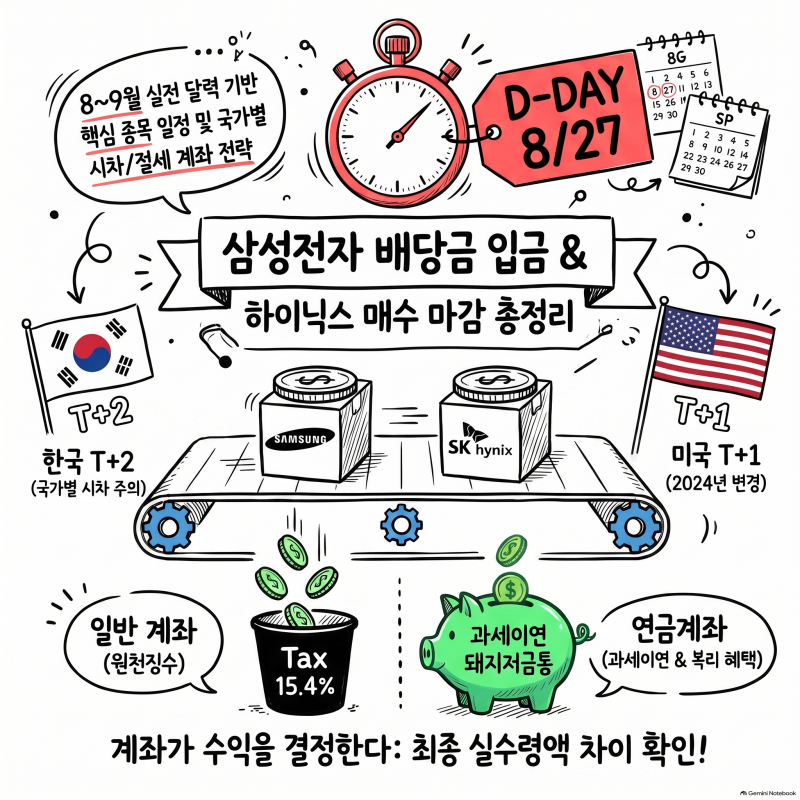 삼성전자 배당금 입금일과 SK하이닉스 마지막 매수일