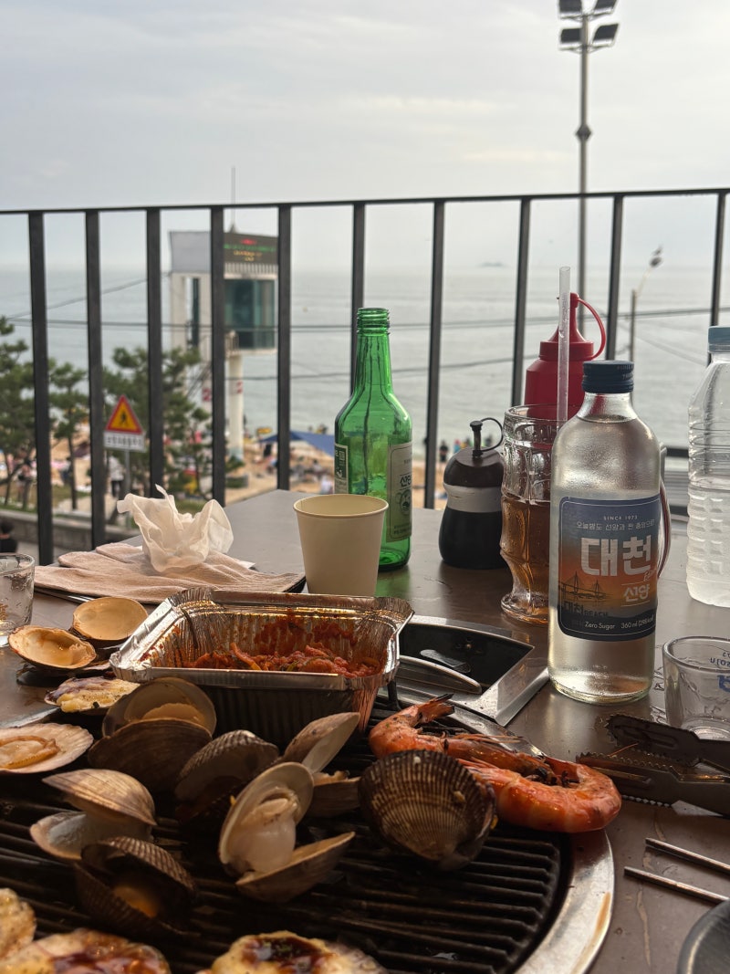 [보령 맛집] 청춘조개 대천직영점 | 내돈내산 대천 해수욕장 조개구이 추천 | 오션뷰 조개구....