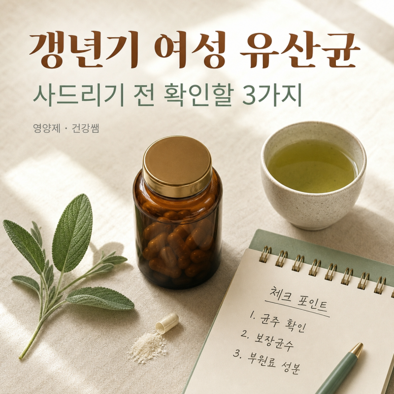 갱년기 여성 유산균, 어머니께 사드리기 전 확인할 3가지