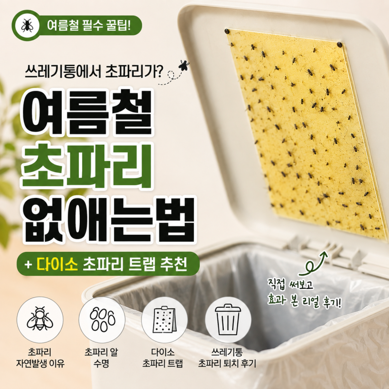 초파리 없애는법 총정리｜다이소 초파리 트랩으로 여름철 초파리 박멸해버린 실제 후기