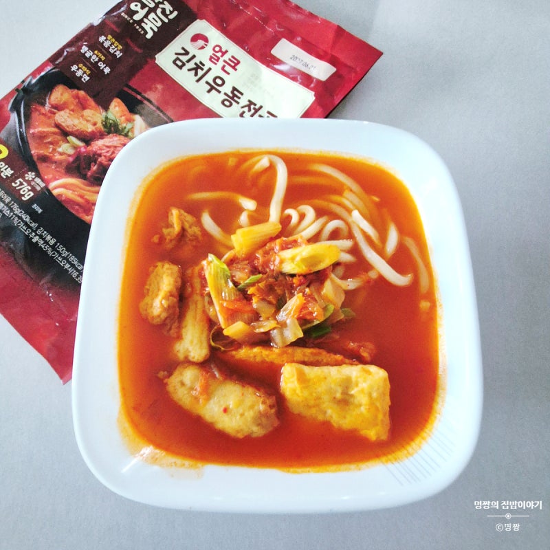 캠핑요리 추천 삼진어묵 얼큰 김치우동전골 밀키트 후기