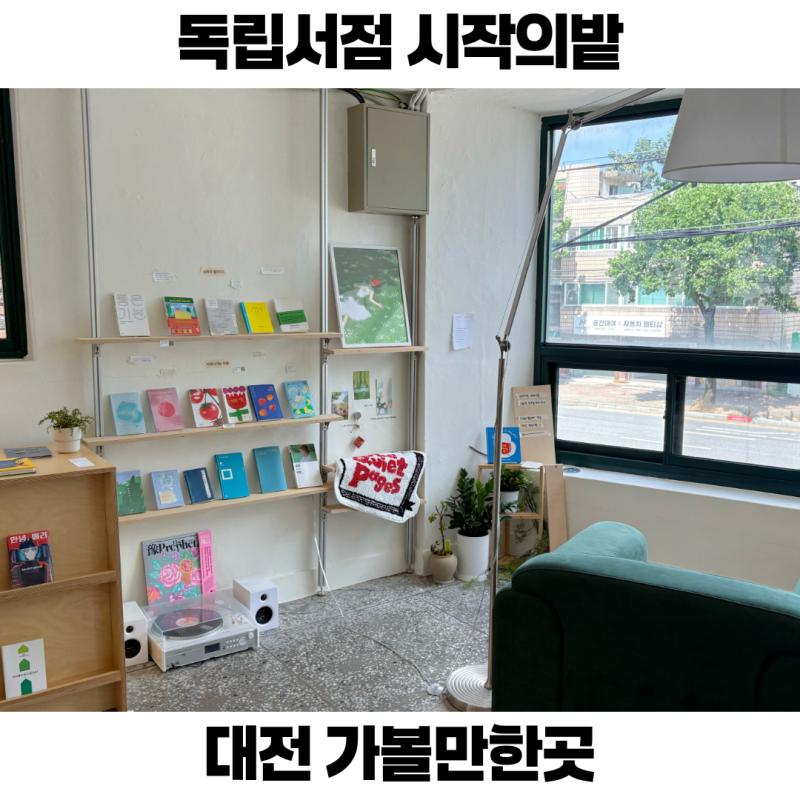 대전 가볼만한곳 대전역 근처 독립서점 소제동카페 시작의밭 책방 데이트 놀거리