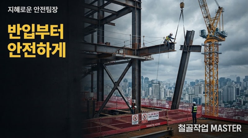 [철골 반입계획] 철골 부재는 현장에 어떻게 반입하고 적치해야 하나?｜운반동선·적치하중·....