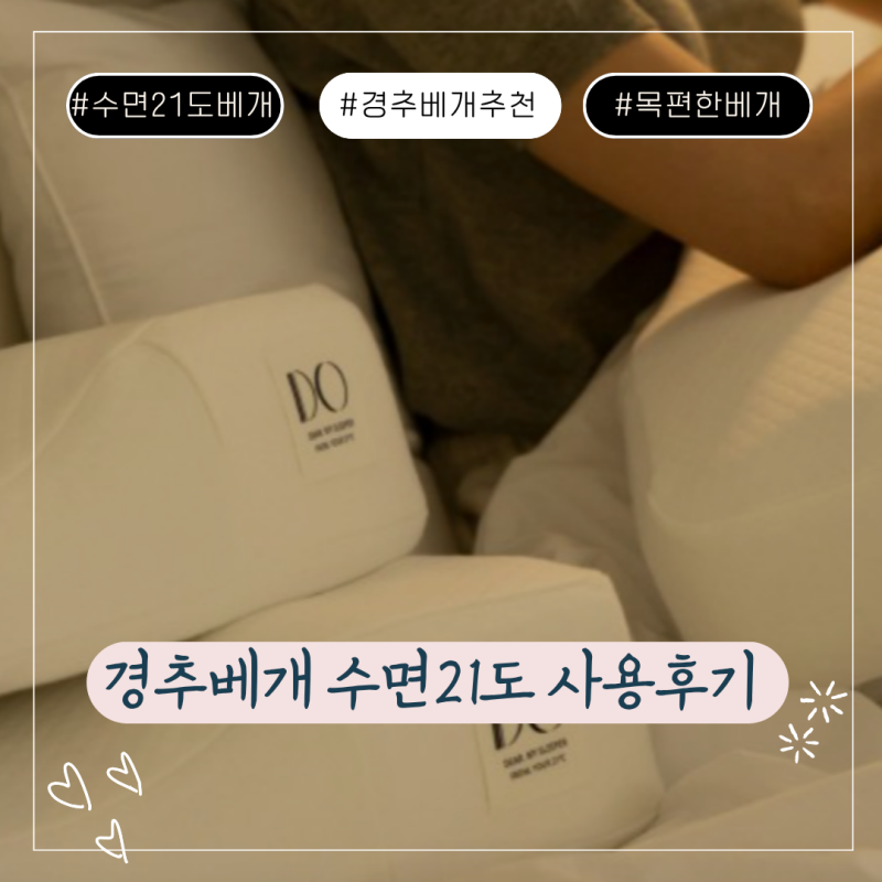 경추베개 추천 수면21도 한 달 후기｜처음엔 어색했지만 지금은 잘 쓰는 중
