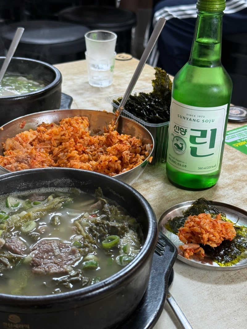 대전여행 선화동 소머리해장국 실비김치 비빔밥 주말 3시 방문