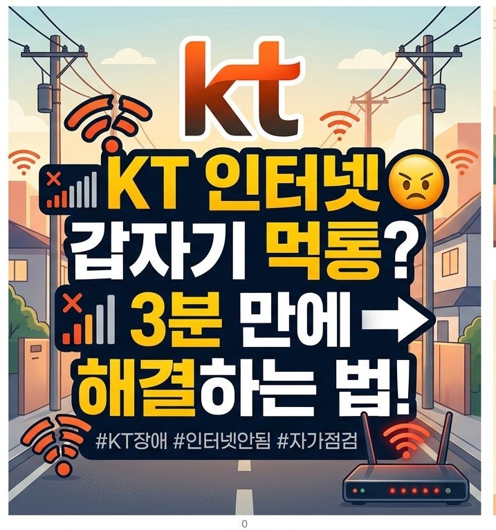 KT 인터넷 먹통 장애 원인 및 접속 불가 해결 방법 (고객센터 접수법)