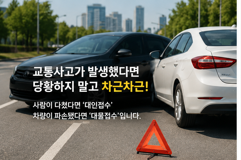 교통사고 대인 접수란? 처음 사고 났다면 이것부터 알아두세요