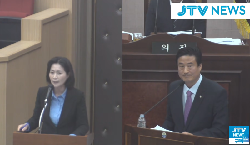 "가족에게 가라고 하시겠어요?"… 기장군수 되치기, 국힘 의원 말문 '턱'