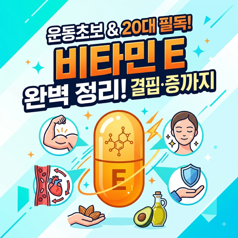 [운동초보 필독] 근육통 줄이고 피부까지 챙기는 비타민 E의 모든 것 (종류/효능/결핍증)