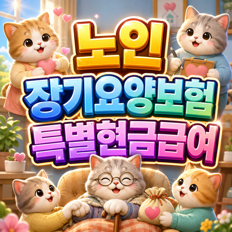 2026 노인장기요양보험특별현금급여 가족요양비 월 최대 24만450원 대상 기준부터 신청방법은!....