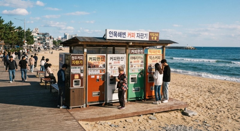 강릉 카페거리의 시작은 자판기 커피였다｜40년 전 안목해변을 기억하는 사람의 이야기