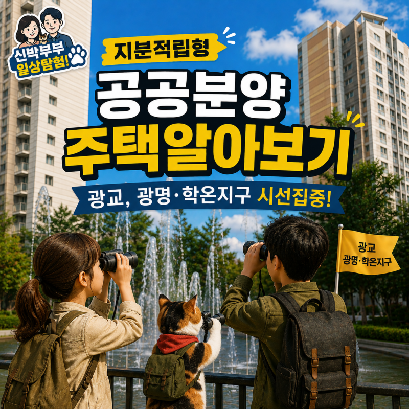 지분적립형 공공분양 주택알아보기｜광교,광명·학온지구 시선집중!
