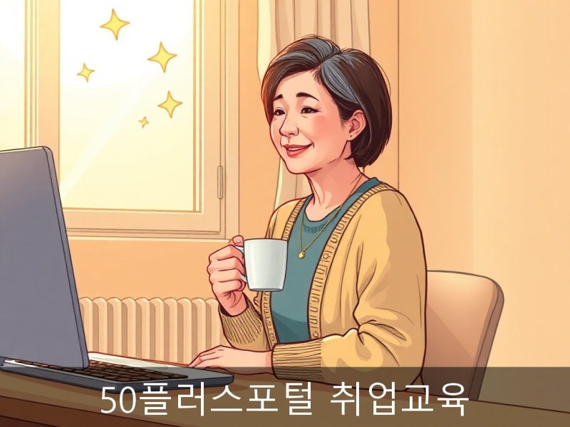 50플러스포털 취업교육 대상 연령 신청 방법 총정리