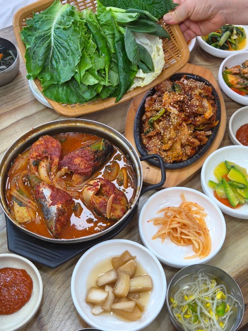 순천맛집 중앙동 점심식사 현지인 맛집 모정쌈밥