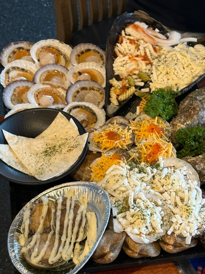 조개구이 전복 무한리필 부산 맛집 광안리 조개대표2호점