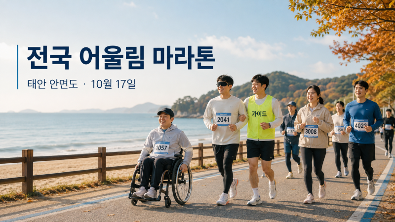 “가을 안면도 해변 달려볼까” 10월 17일 전국 어울림 마라톤 열린다