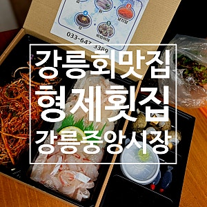 강릉중앙시장횟집 형제횟집 회포장후기 가성비대박