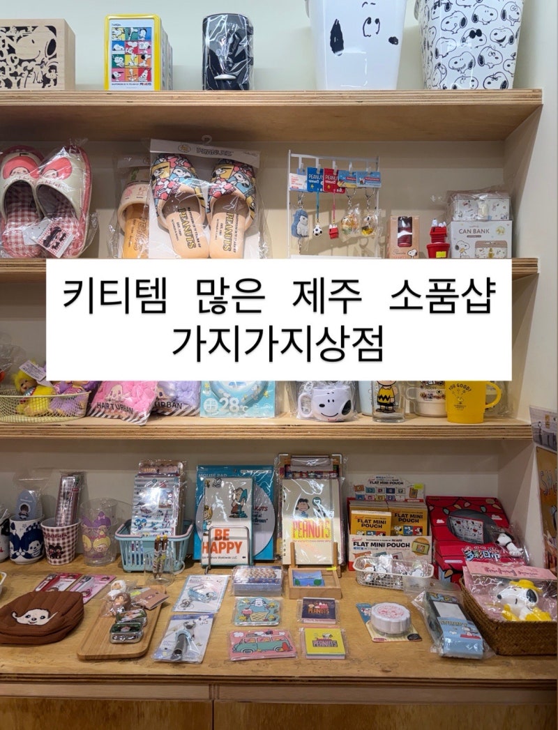 제주 함덕 소품샵 가지가지상점 키티 호빵맨 가득한 귀여운 곳