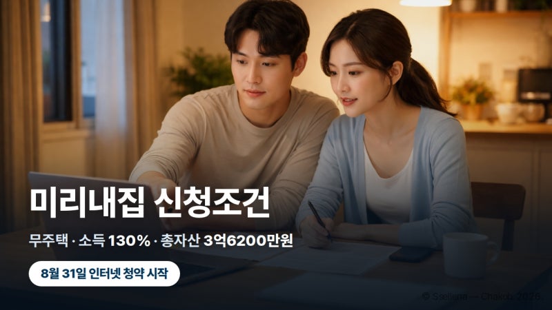 미리내집 신청조건 3가지와 대출 한도 (아파트형과 총자산 기준이 다릅니다)