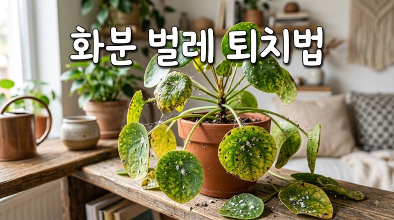 화분 벌레 퇴치법｜뿌리파리·응애·깍지벌레 완벽 박멸하기