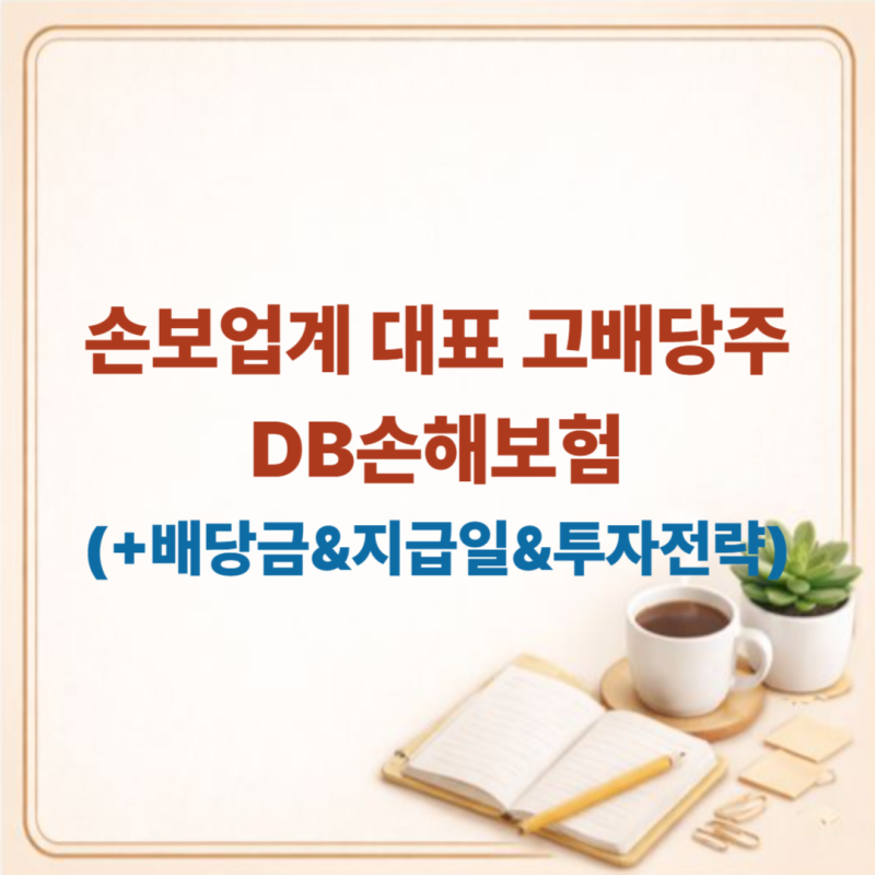 DB손해보험 배당금·지급일·투자전략 완벽 분석 (손보업계 대표 고배당주)