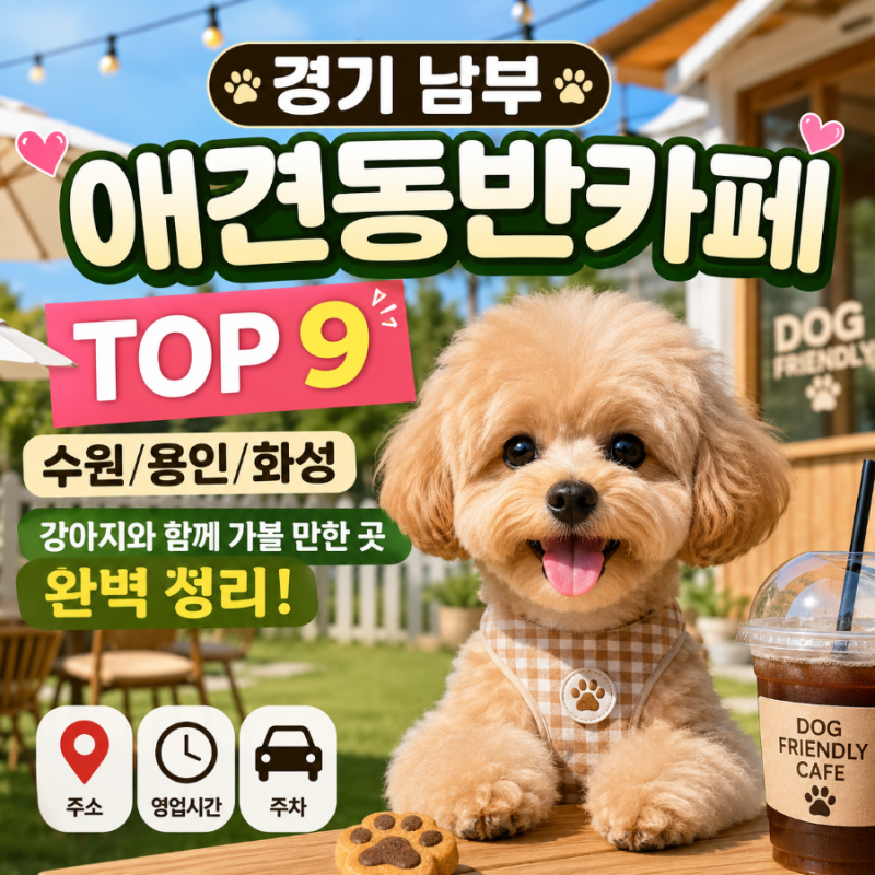 아직도 안가봤다고?[경기 남부 애견동반카페 TOP 9]수원/용인/화성 강아지와 함께 가볼 만한 ....