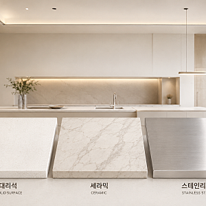 싱크대 상판 교체 전 필독 인조대리석 세라믹 스텐 장단점 완벽 비교