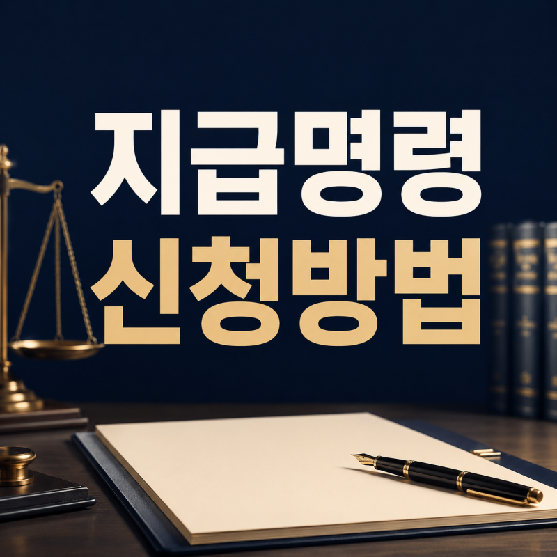 지급명령 신청 방법｜기간·이의신청·확정 후 강제집행까지