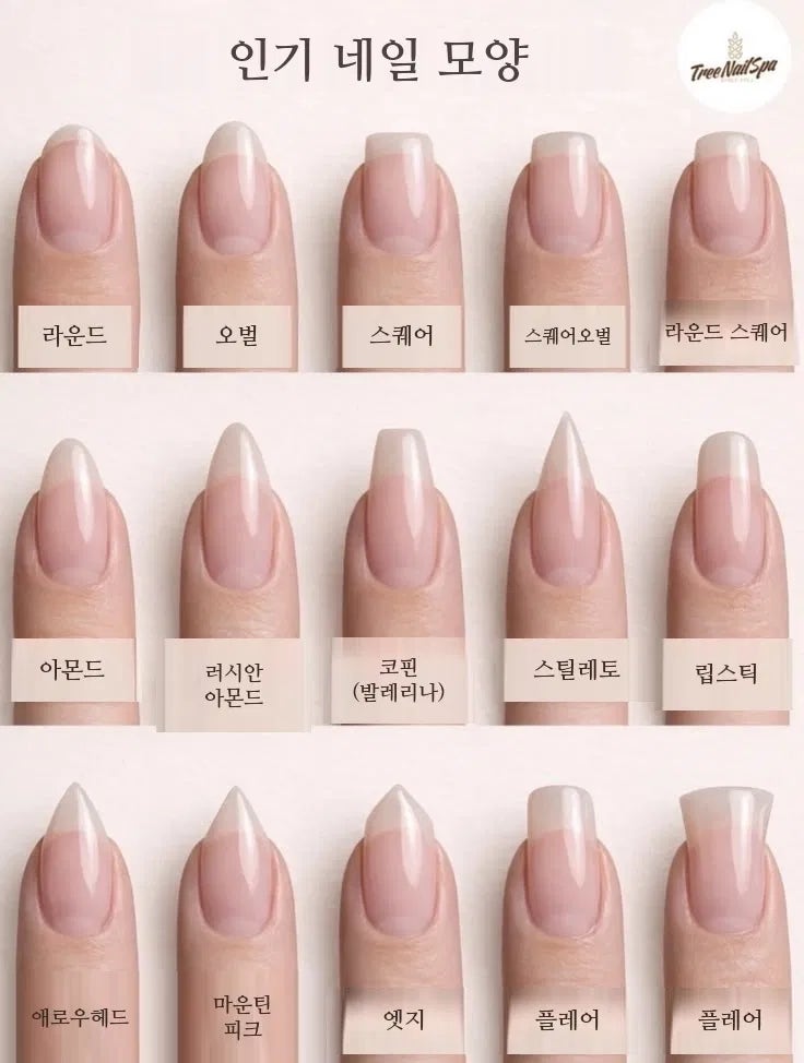 네일샵 가기 전 필독 나에게 꼭 맞는 손톱 쉐입 종류 6가지 총정리