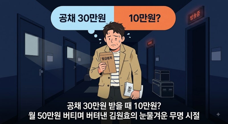 KBS 특채와 공채의 출연료 차이가 3배? 김원효가 월 50만원 버티며 새 차 뽑자마자 겪은 비극은....