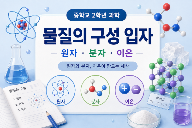 중2 과학 2학기 중간고사 대비Ⅱ. 물질의 구성 | 02. 물질의 구성 입자