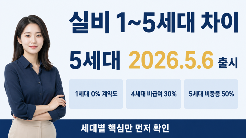 실비보험 1세대부터 5세대 차이 2026 전환 기준 총정리