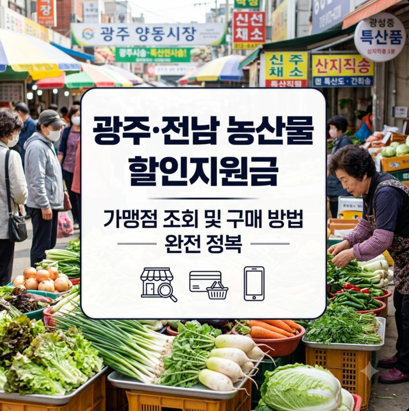 전남광주 농할상품권 광주 전남 어디서 사용? 가맹점 조회와 구매방법
