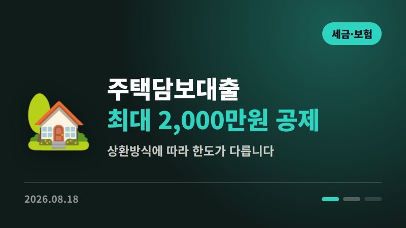 주택담보대출 이자상환액 소득공제 | 최대 2,000만원까지 공제받는 법
