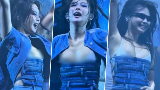 제니 '가슴 노출' 영상 진짜였나? 콘서트 의상 논란에 결국 소속사 법적대응 나서...
