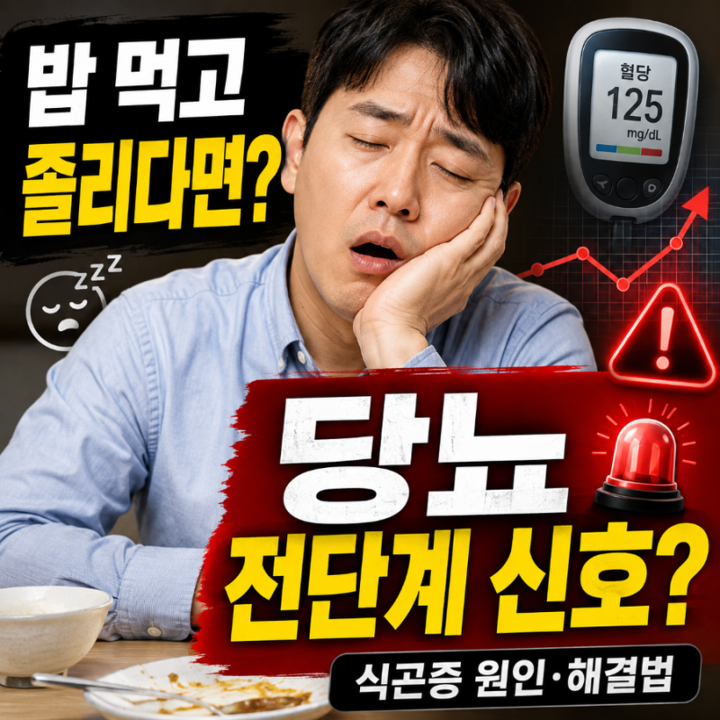 식곤증 원인 (+당뇨, 해결법) - 밥 먹고 유독 졸리다면? 당뇨 전단계 알리는 뜻밖의 위험 신호