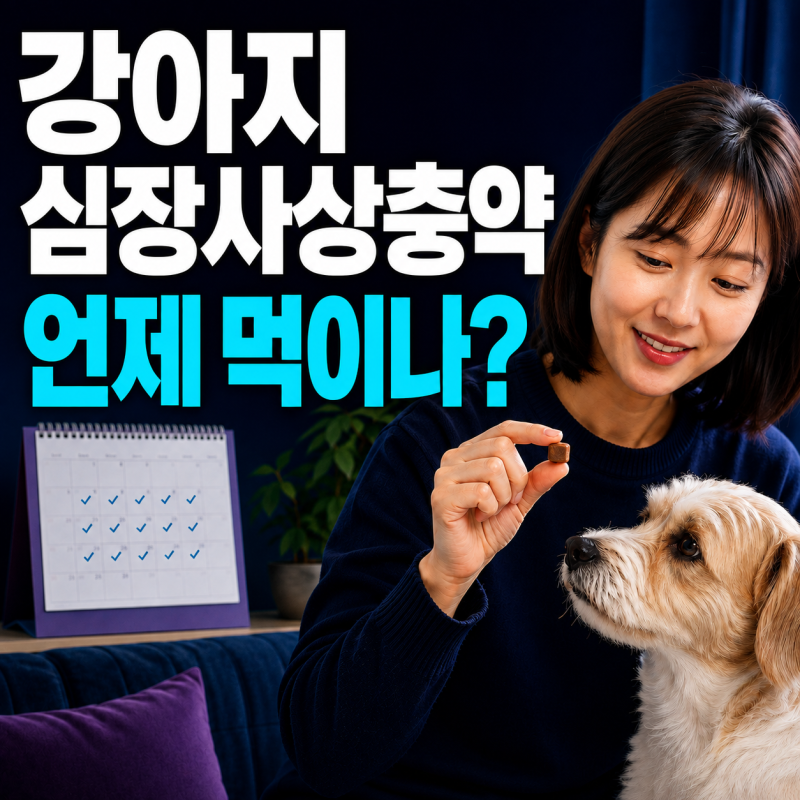 강아지 심장사상충약 매달 꼭? 여름 지나도 끊지 않는 이유