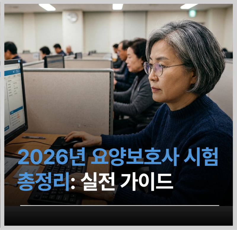 2026년 요양보호사 시험 총정리: 응시자격부터 일정, 장소까지 실전 가이드
