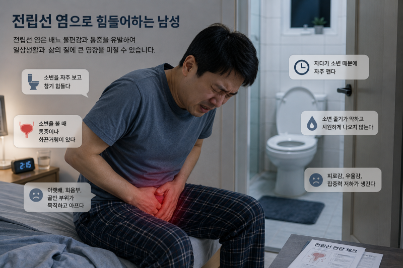 전립선염 만성 원인과 증상, 전립선 수치가 높으면 확인해야 할 것은?